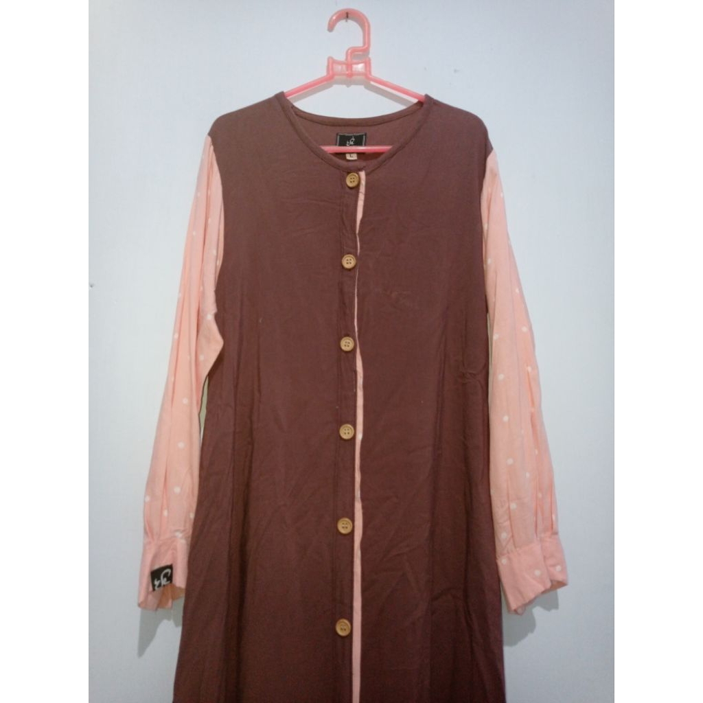 Preloved Dress Muslimah Gamis Wanita Merk Zakiya Kaftan