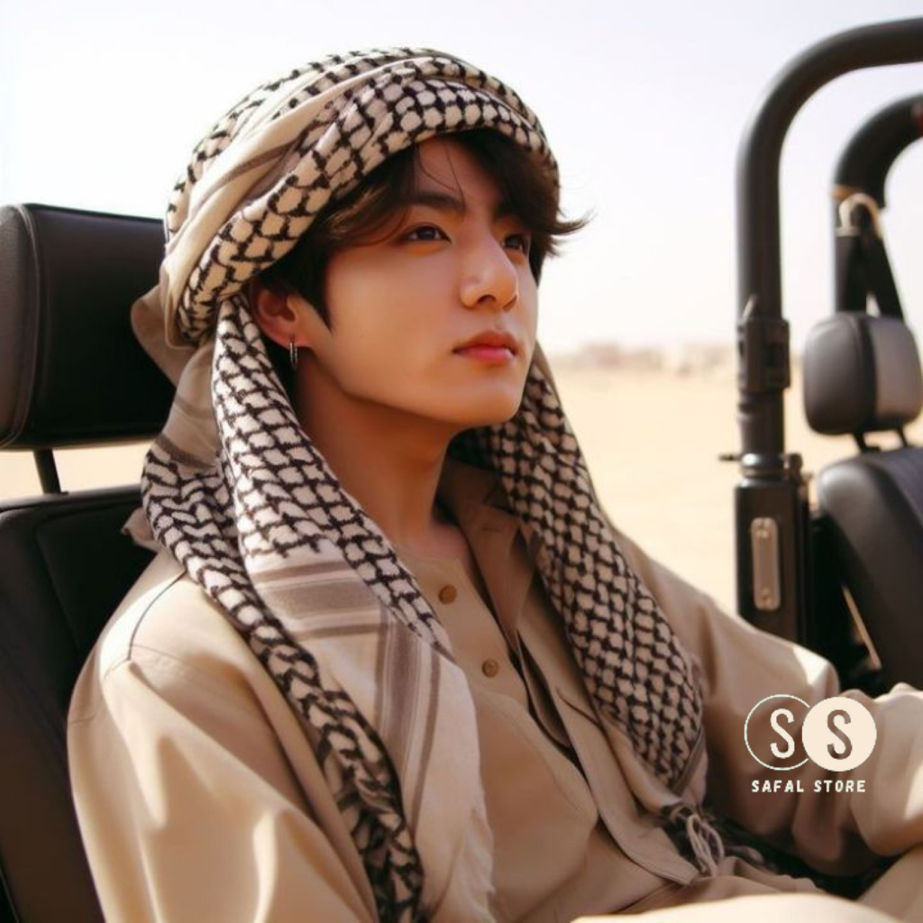 Sorban Arab Series Coklat Sorban Hijab Syari Syal Hangat