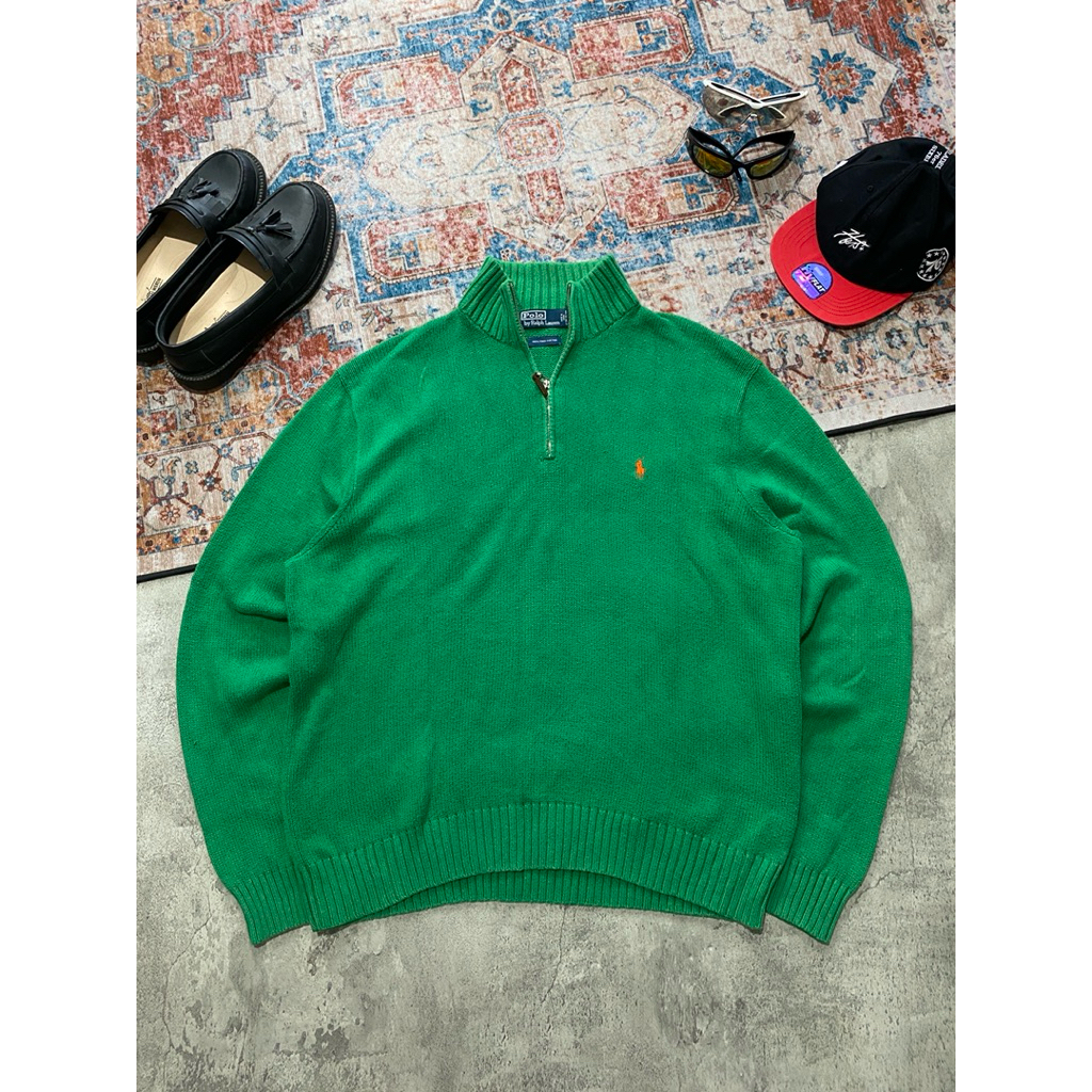 HALFZIP KNITWEAR POLO RALP LAURENT VTG