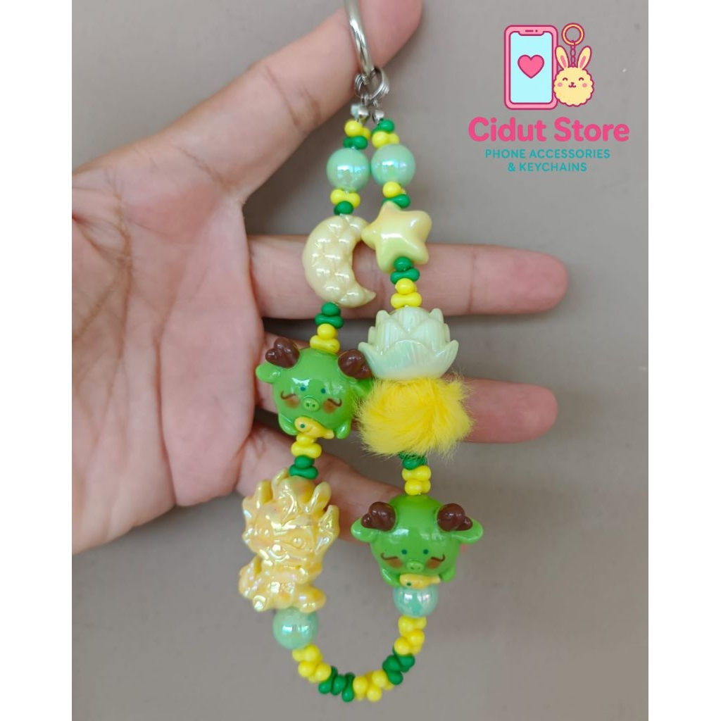 Phone Strap / Bag Charm / Keychain Handmade Shio Naga (Dragon Zodiac) #05