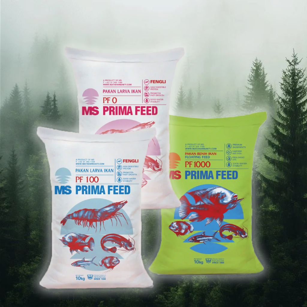 Repack 1kg PF 0, PF 100, PF 1000 MS Prima Feed | Makanan Burayak Ikan Hias Lele Koi Guppy