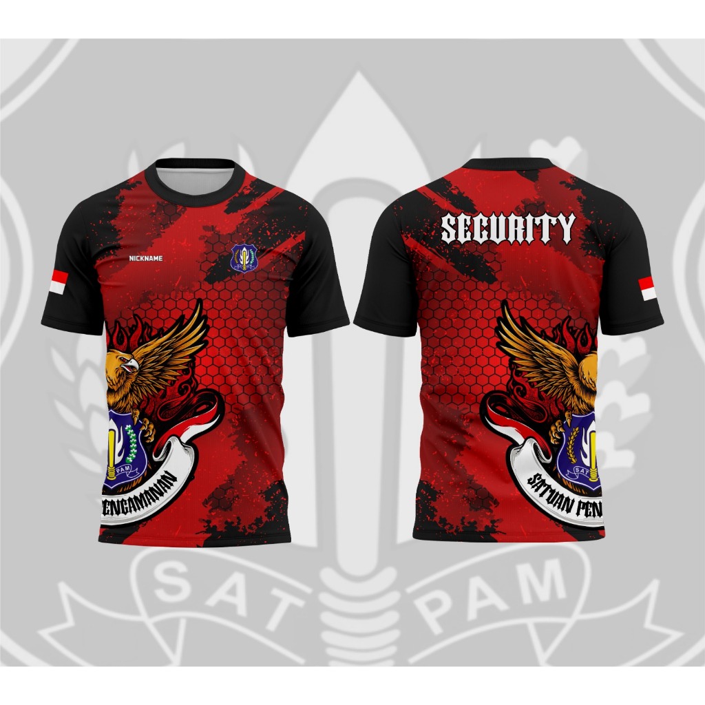 JERSEY SATPAM TERBARU 2025 /JERSEY KAOS SECURITY HITAM /SERAGAM SATPAM HITAM / KAOS SECURITY PENDEK/