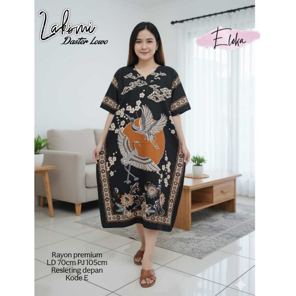 Laksmi Daster Original Eloka Daster Lowo Rayon Premium