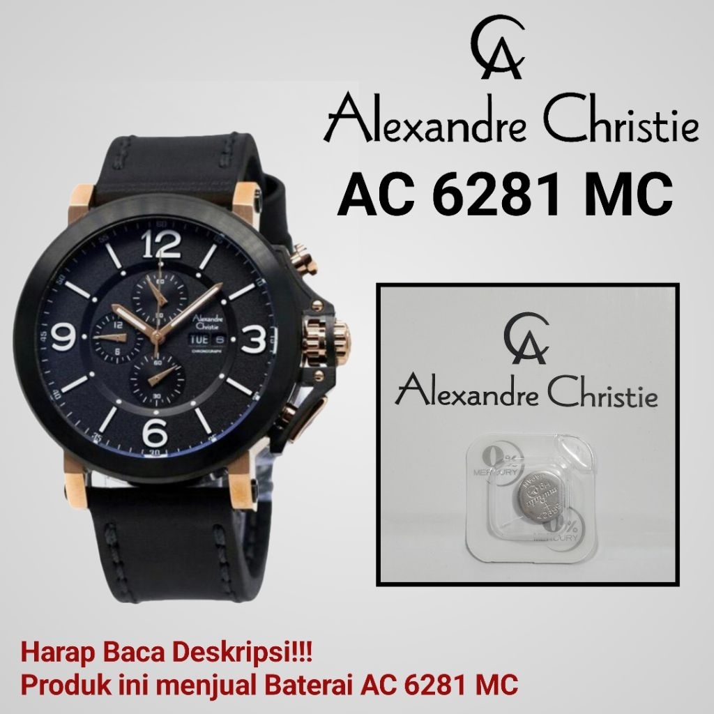 Baterai Jam Tangan Alexandre Christie AC 6281 MC