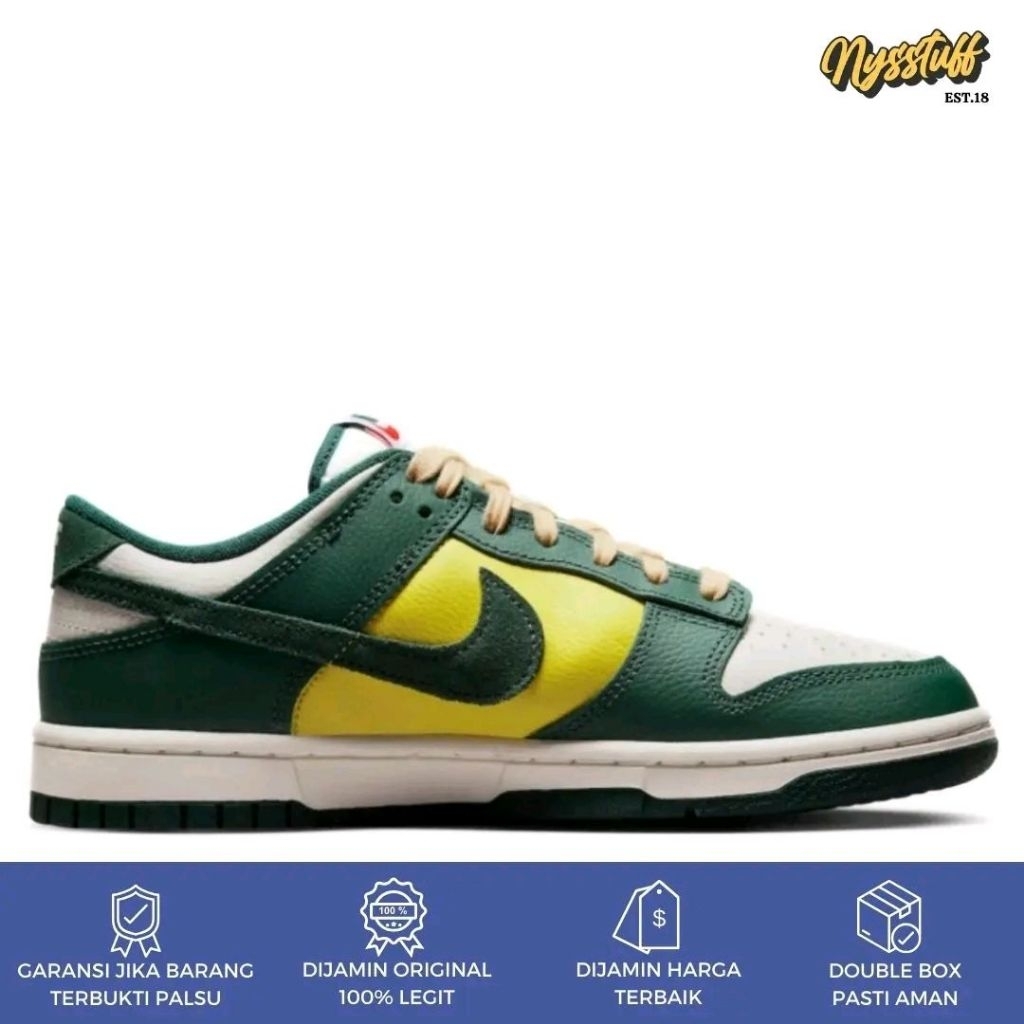 Nike Dunk Low SE Sail Nobl Green Yellow ORIGINAL