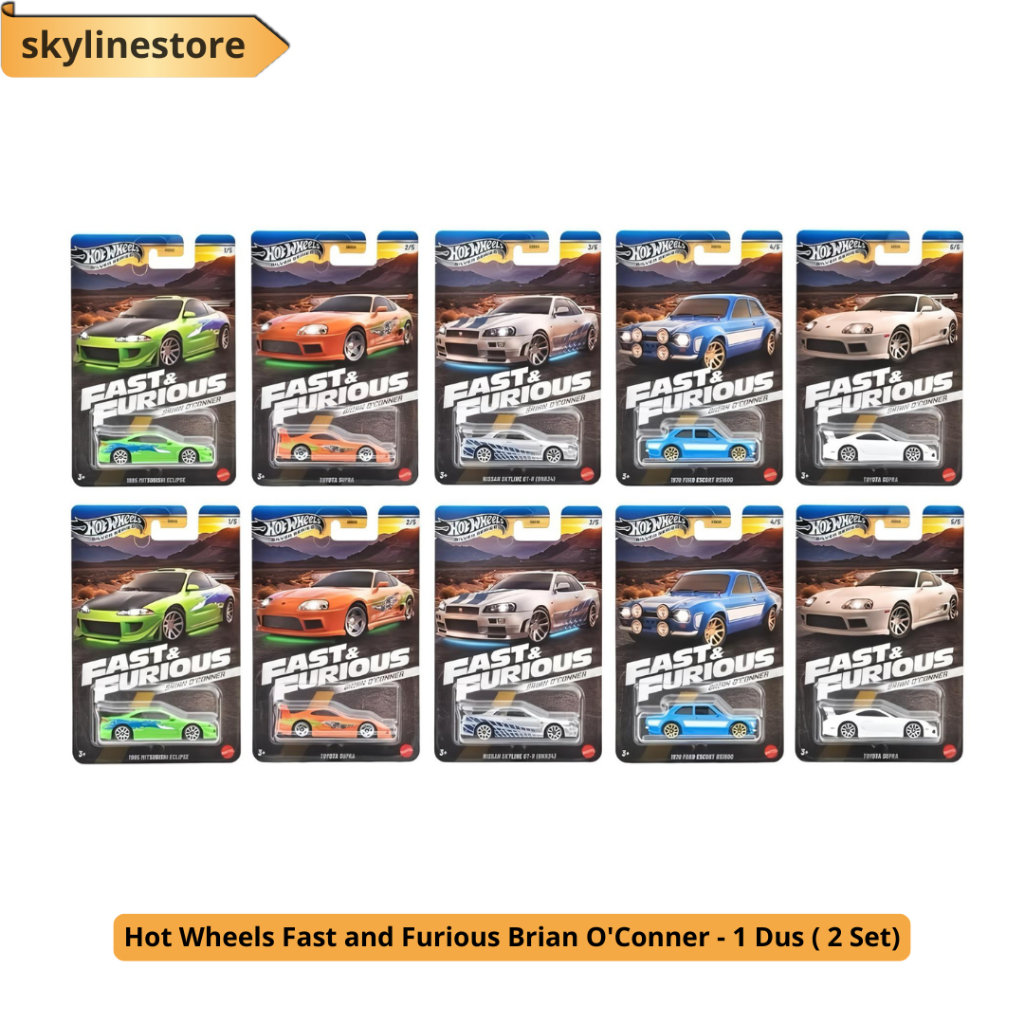 Hot Wheels Fast & Furious Brian O'Conner Set - 1 Dus