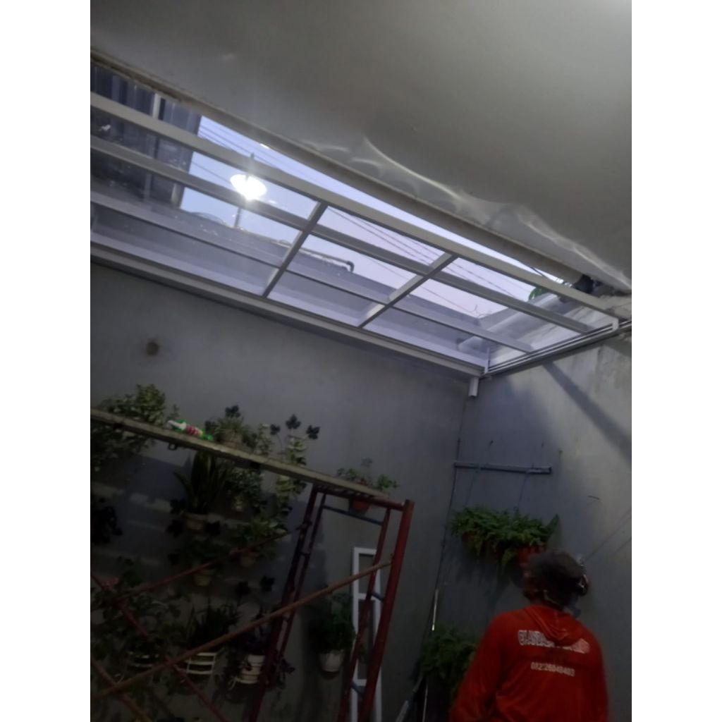 kanopi sliding atap transparan solarflat
