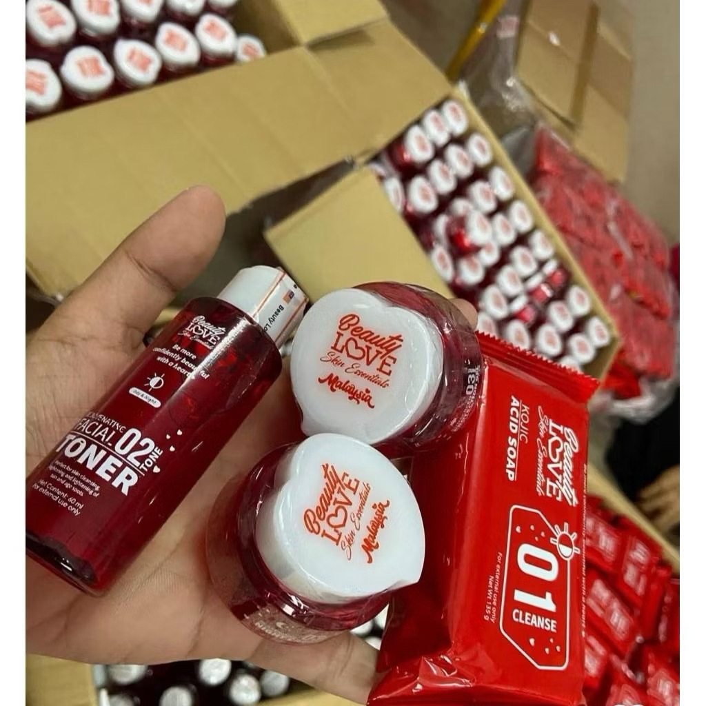 BESTSELLER PAKET LENGKAP KRIM CREAM SET BEAUTYLOVE BL MALAYSIA BEAUTY LOVE JAMINAN ORIGINAL ASLI REJ