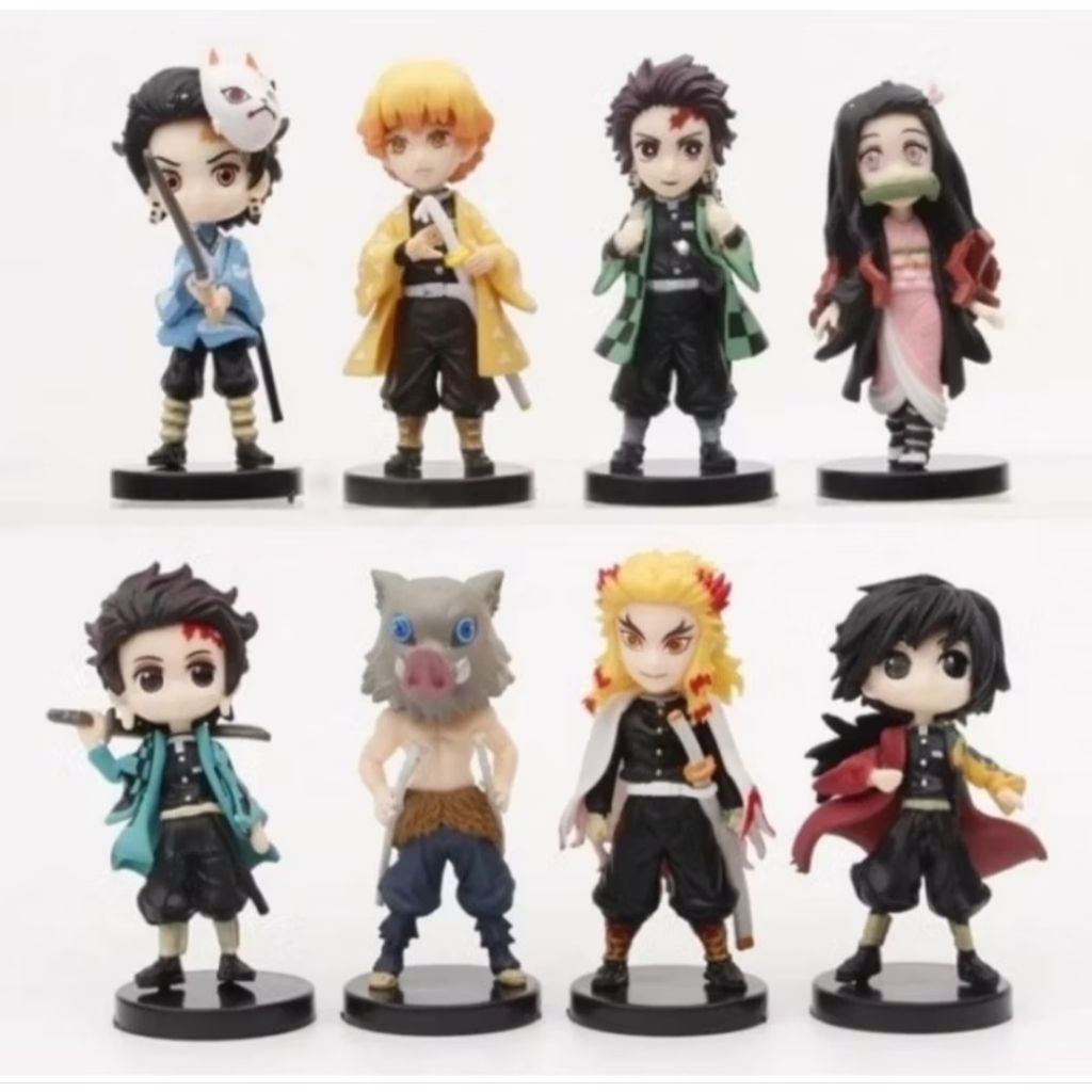 action figure demon slayer kimetsu no yaiba set