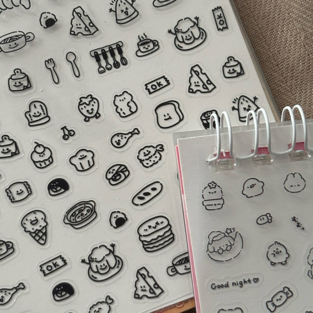 khalishop - mini sticker book, sticker buku, sticker murah, sticker pvc, sticker korea, sticker mini