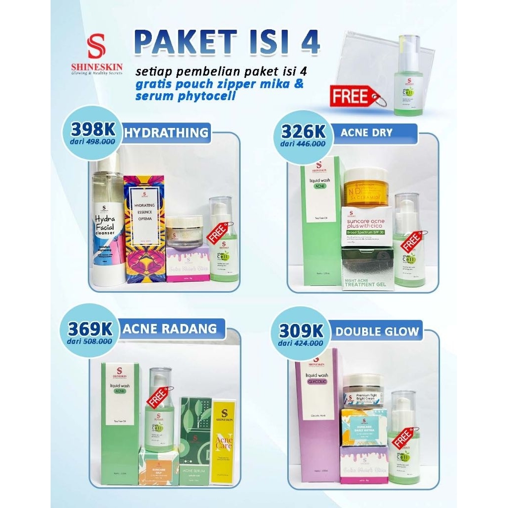 SHINESKIN PAKET ACNE/GLOW