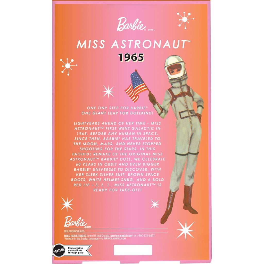 Barbie Miss Astronaut Doll Collectible with Silver Suit