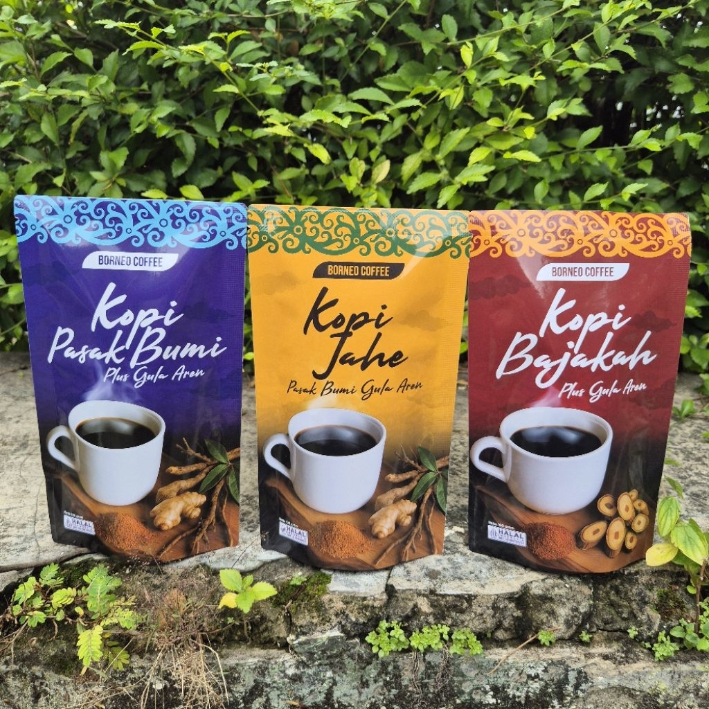 BORNEO COFFE | KOPI PASAK BUMI KOPI JAHE PASAK BUMI KOPI BAJAKAH GULA AREN