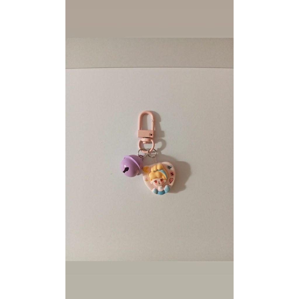 gantungan kunci clay resin karakter princess disney