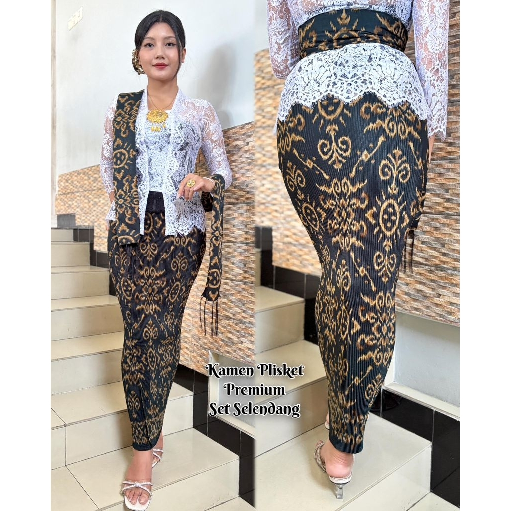 KAMEN PLISKET SET SELENDANG