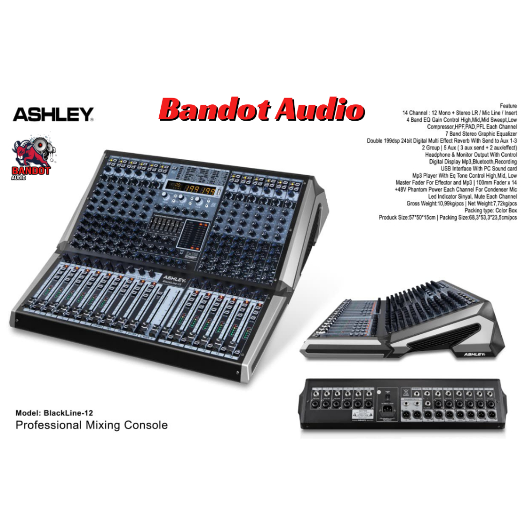 Mixer ashley Black Line 12 Original / 14 Chanel Doublle Effect