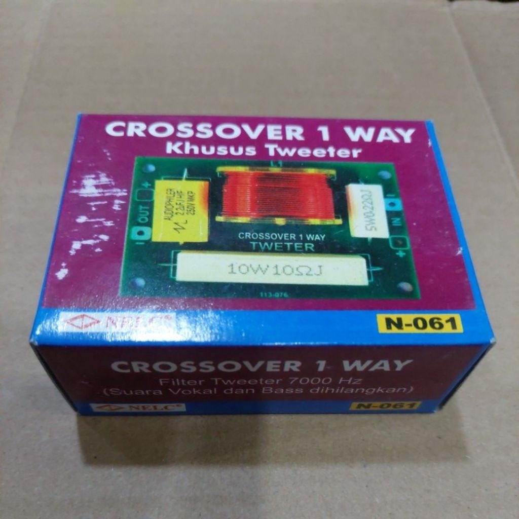Crossover pasif 1 way khusus tweeter