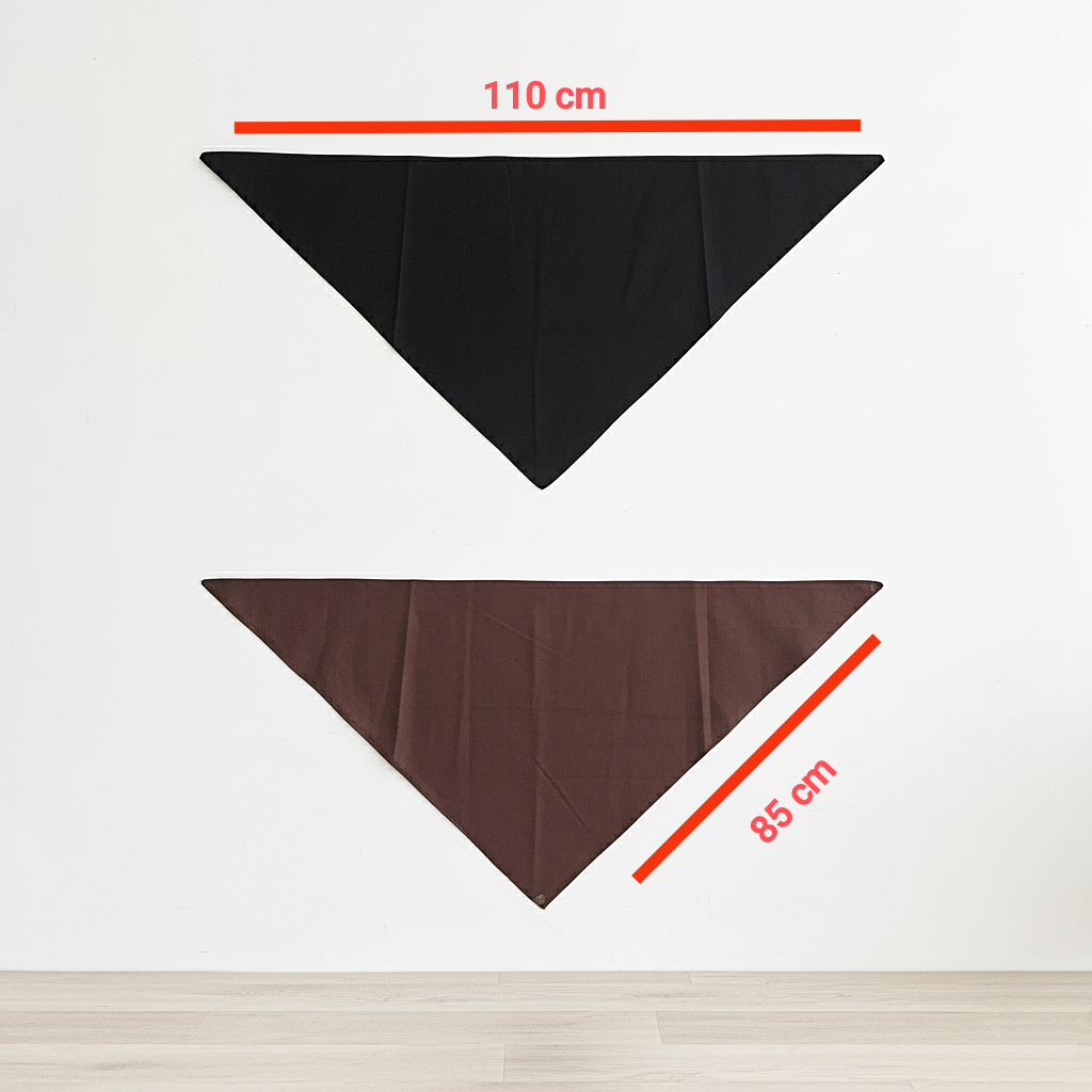 Slayer / Syal Polos Warna Coklat Hitam | Slayer Pramuka Polos