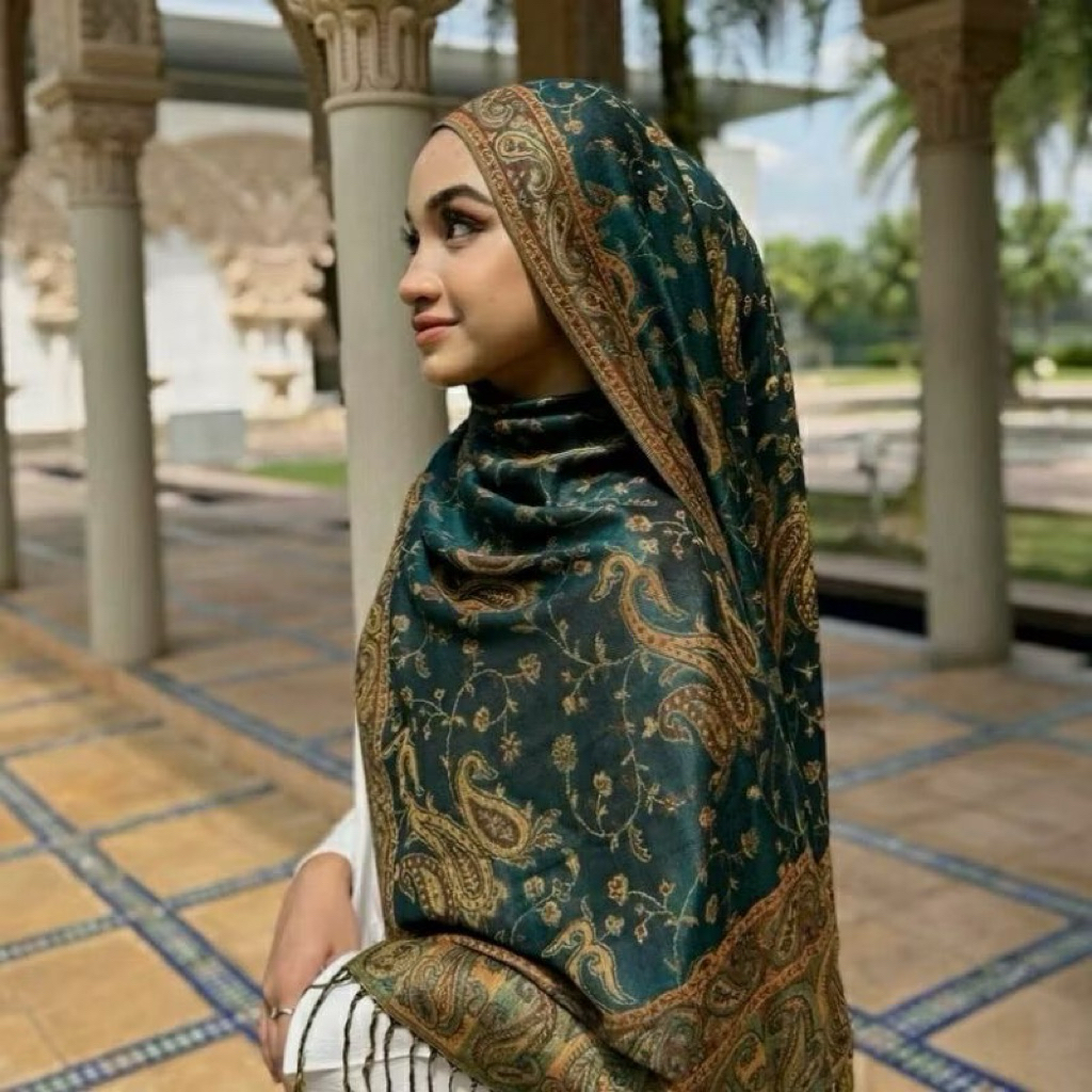 Pashmina Cashmere Motif || Pashmina Turkey Motif || Pashmina Turki Motif || Turkey Shawl || Arabian 