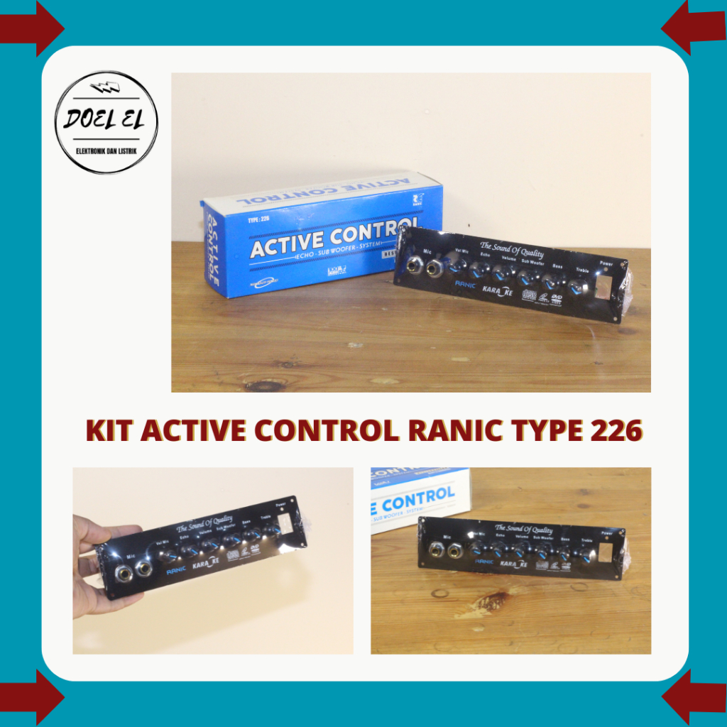 KIT ACTIVE TONE CONTROL RANIC TYPE 226 STEREO KARAOKE | ECHO - SUBWOOFER - SYSTEM