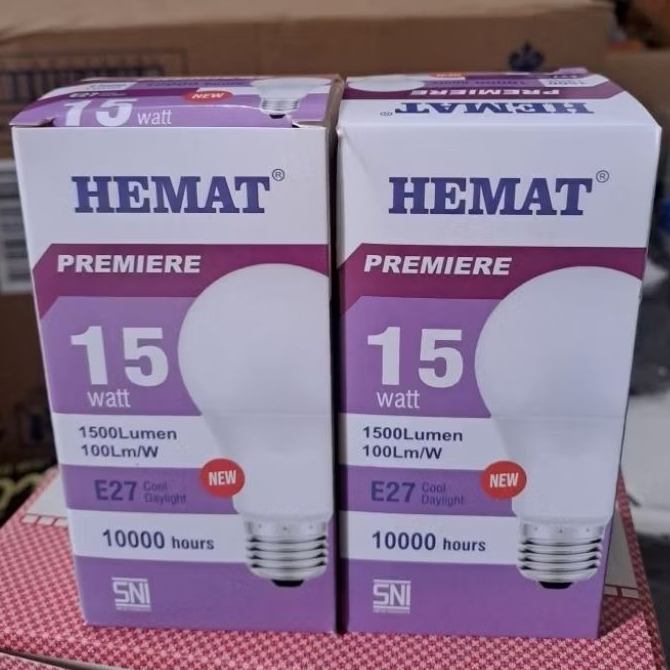 2 pcs Lampu LED 15watt. Lampu Led HEMAT PREMIERE