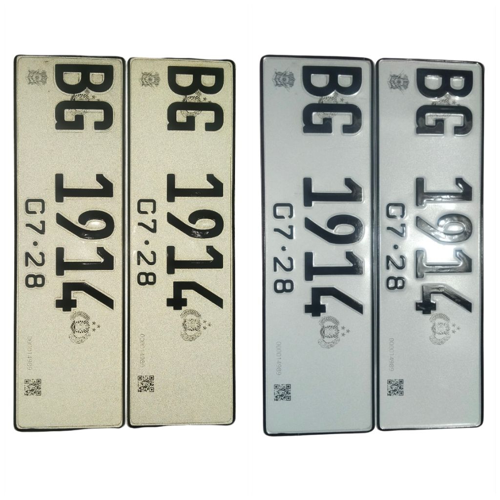 PLAT MOBIL FULL REFLEKTIF / BARCODE