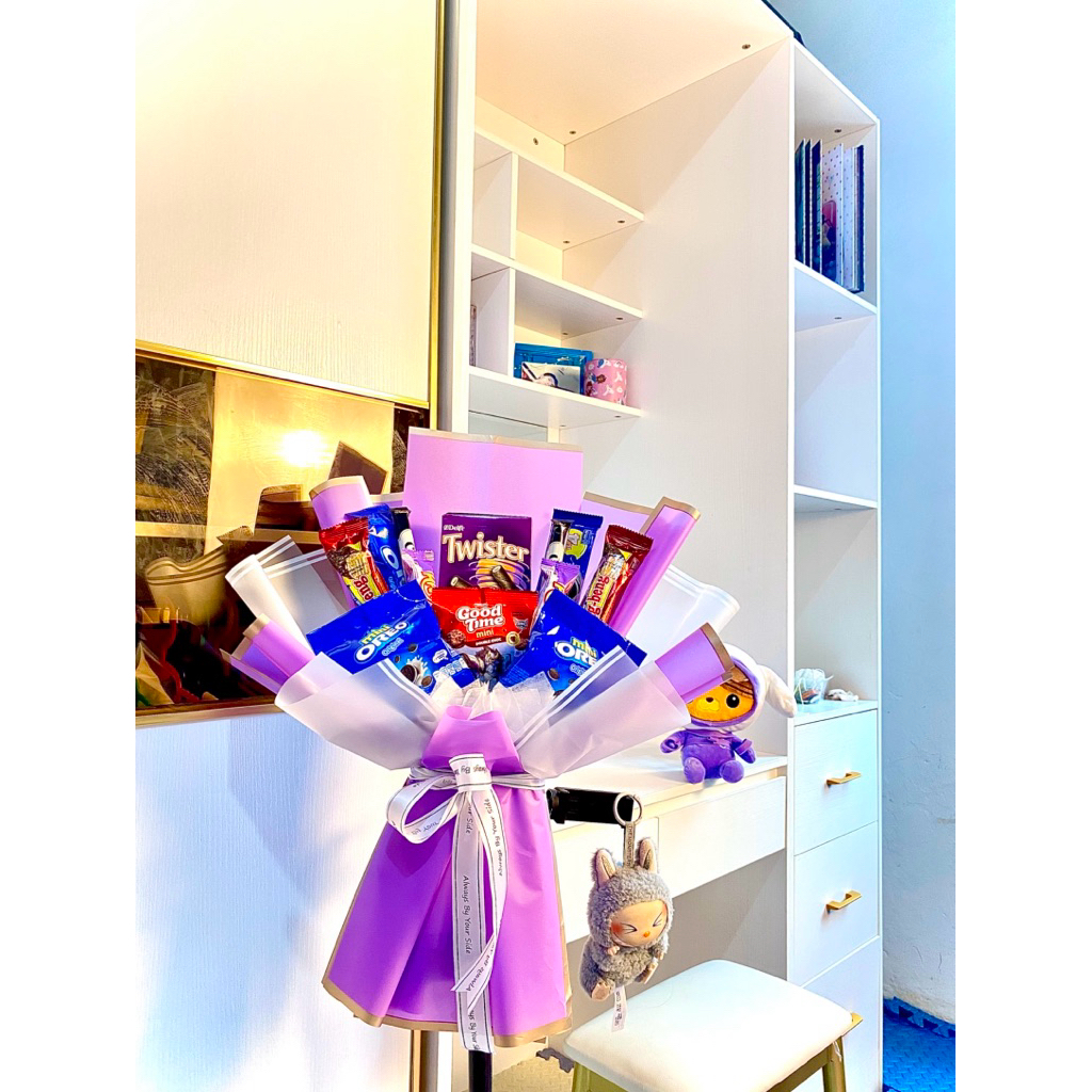 SNACK BOUQUET|REQUEST WARNA|UNGU|KHUSUS BATAM|