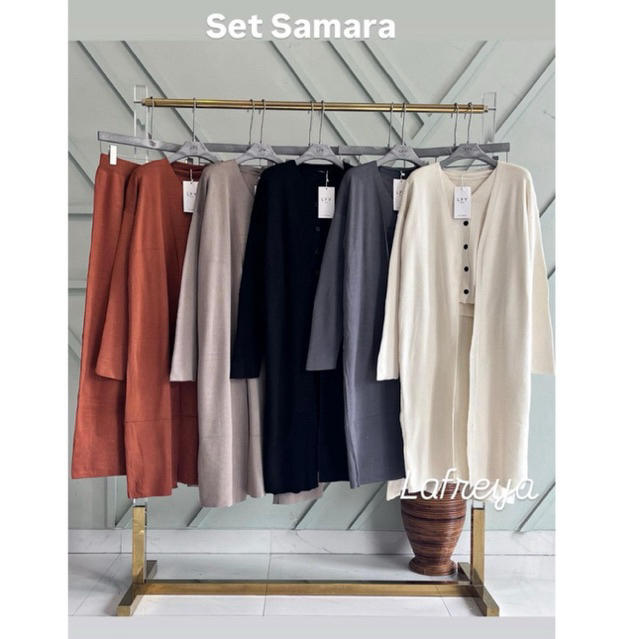 set samara, set lafreya, setrok lfy, setelan premium, set bangkok, set bkk, set import, setelan raju