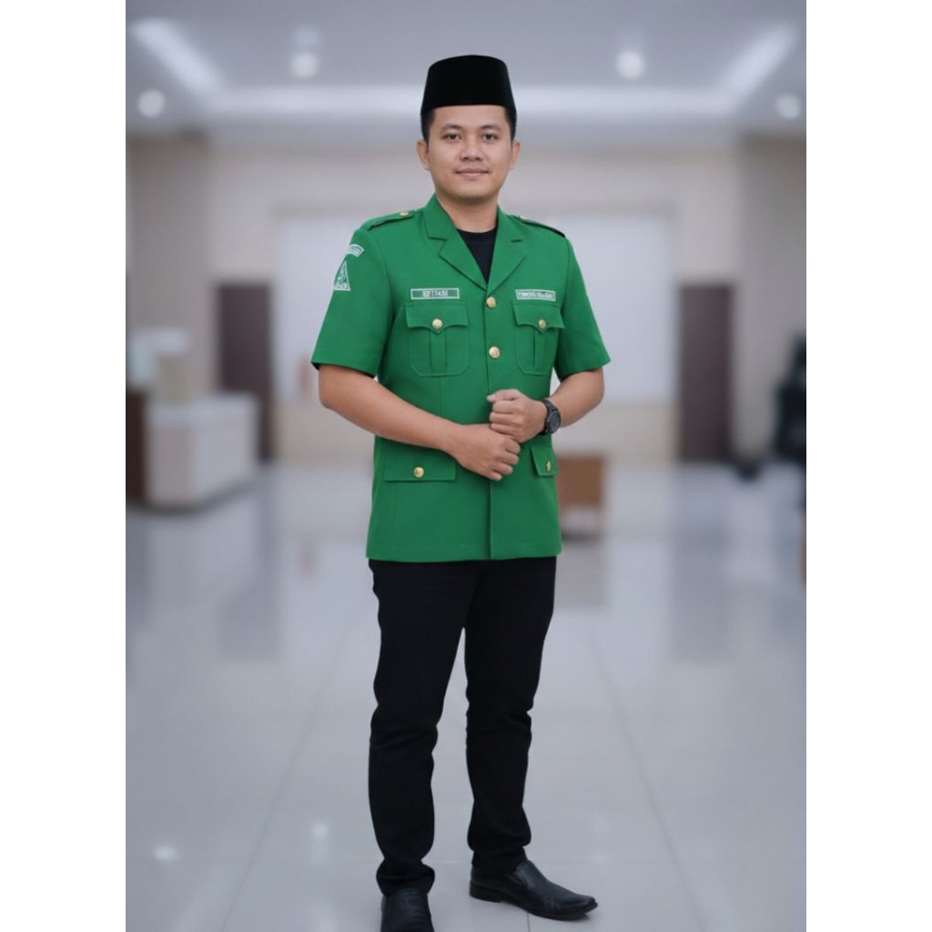Jas Ansor soekarno kancing garuda Bahan Avano