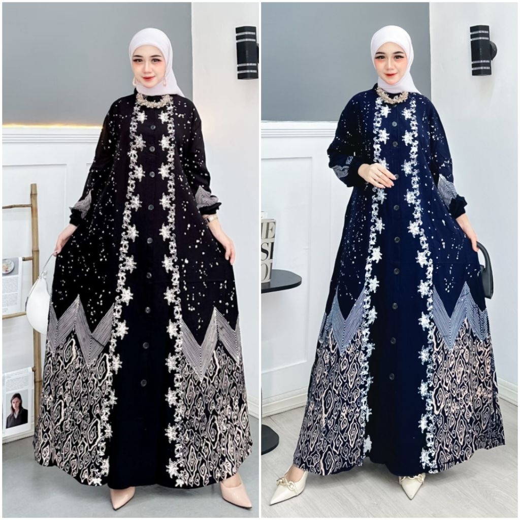 KHADIJAH || VOL.2 || Gamis Twill Ori || Cap Malaman || Kancing (busui friendly) || by Alena Batik