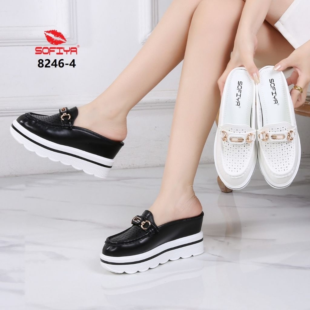 SANDAL SEPATU BUSTONG IMPOR SOFIYA 8246-4 WEDGES SOFIYA ORI