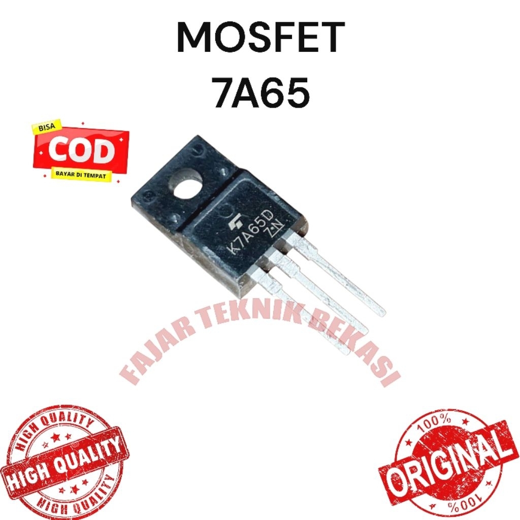MOSFET FET 7A65 - K7A65D - 7A65 D