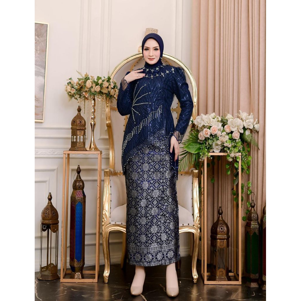 Setelan kebaya Ceisya - azema kebaya - kebaya pesta - kebaya wisuda - kebaya seserahan - kebaya lama