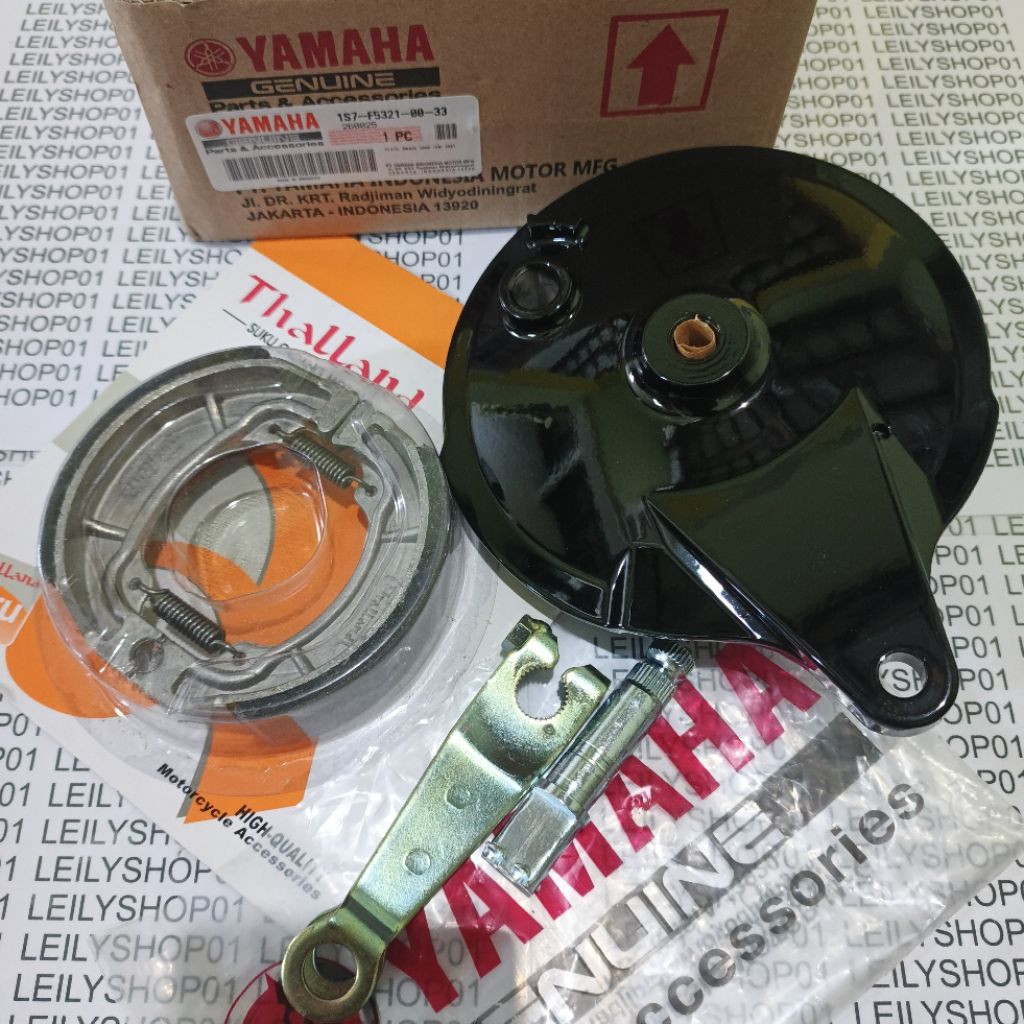 ORIGINAL GENUINE/PANEL REM TROMOL BESAR JUPITER MX 135 HITAM/TUTUP KAMPAS REM BELAKANG YAMAHS VEGA R