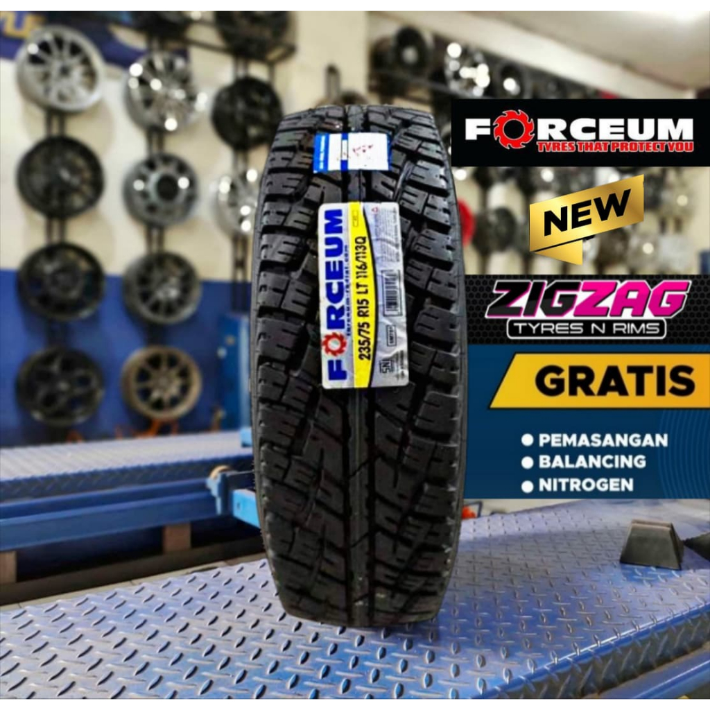 Ban Mobil Semi Offroad 235/75/R15 Forceum AT-Z Tubles