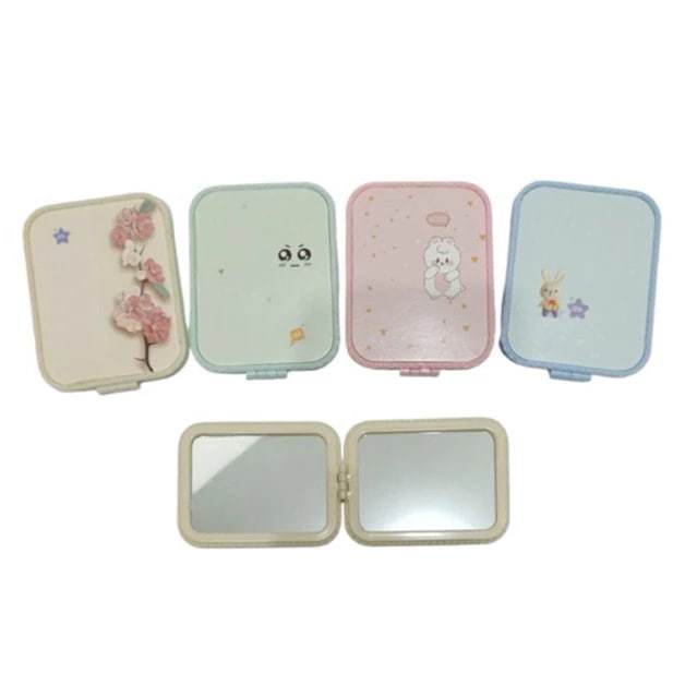 KACA CERMIN KECIL LIPAT 2SISI MURAH AESTHETIC LUCU