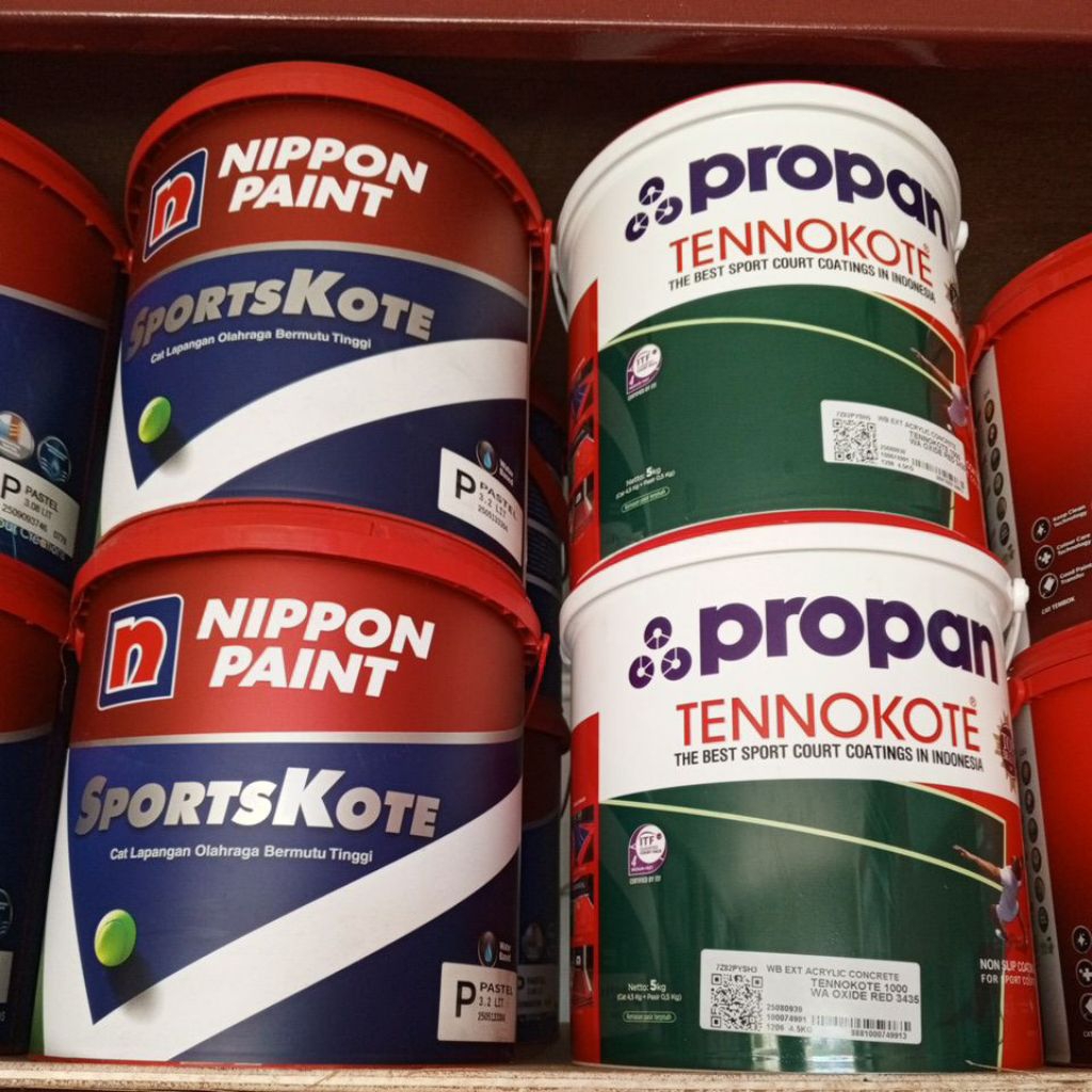 propan cat lapangan Tennokote