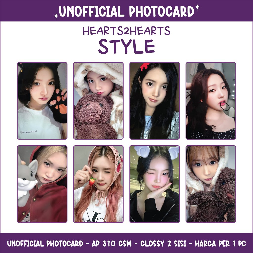 UNOFFICIAL PHOTOCARD HEARTS2HEARTS - STYLE