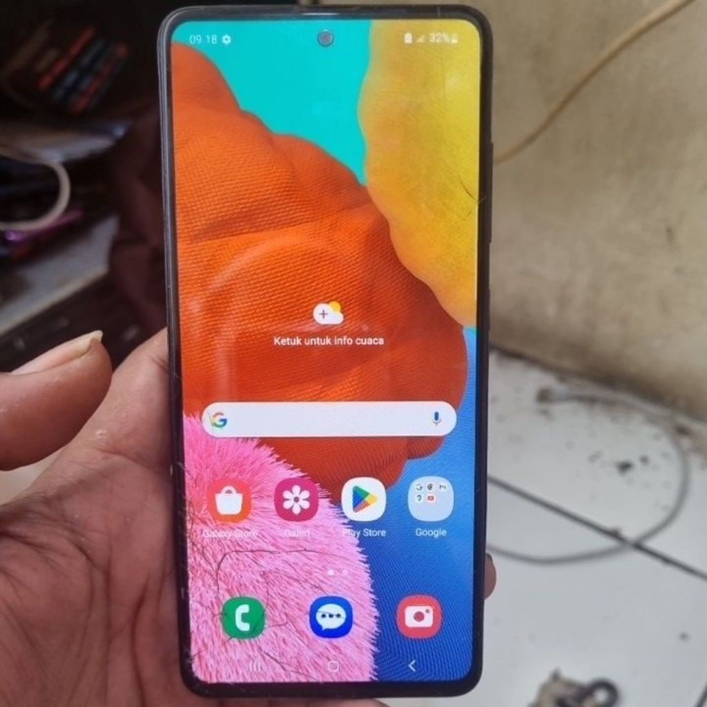 samsung a51 minus lcd retak baca deskripsi!!!