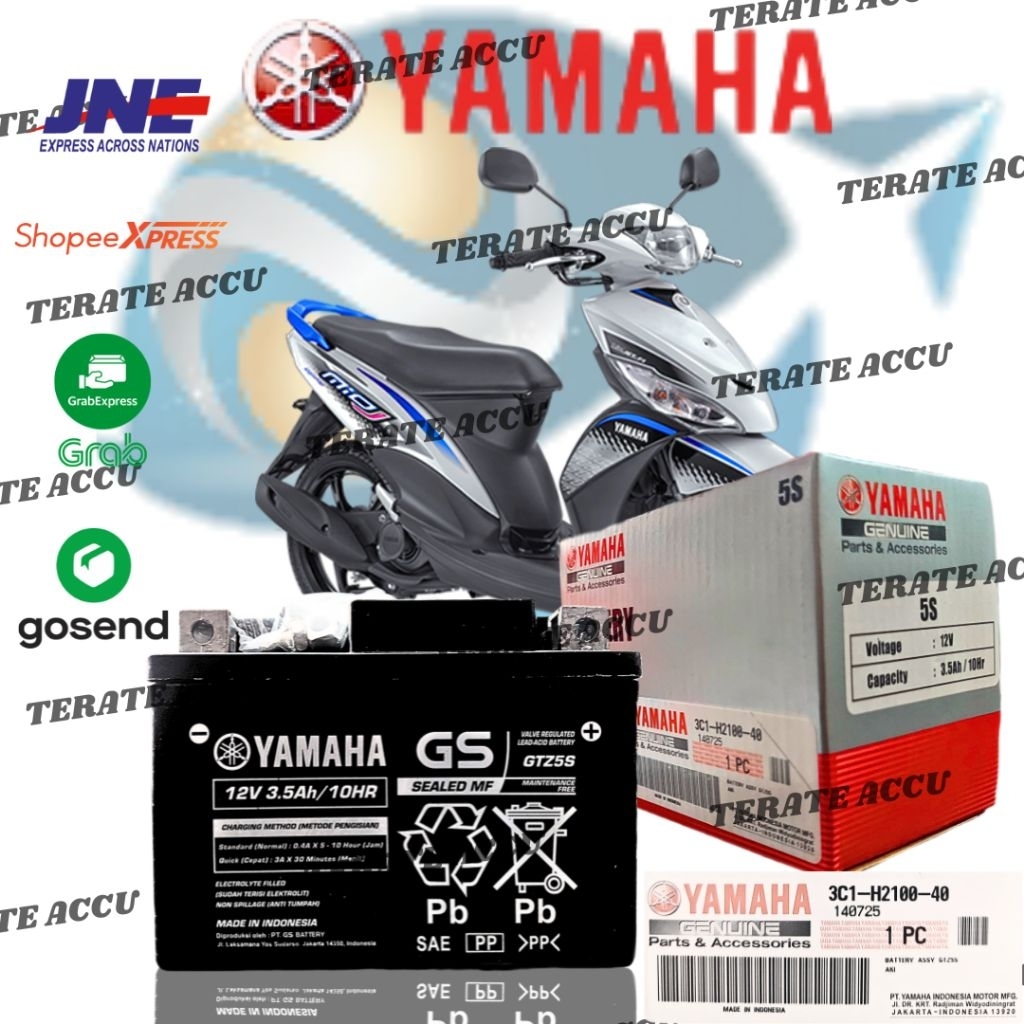 Aki Motor Full Kering Yamaha GS GTZ5S Mio J , Mio S , Mio Z Original