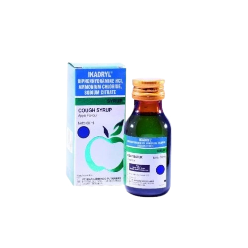 Ikadryl Sirup 60ml Obat Batuk Alergi Iritasi || Ikadryl Sirup Batuk Alergi Iritasi 60ml