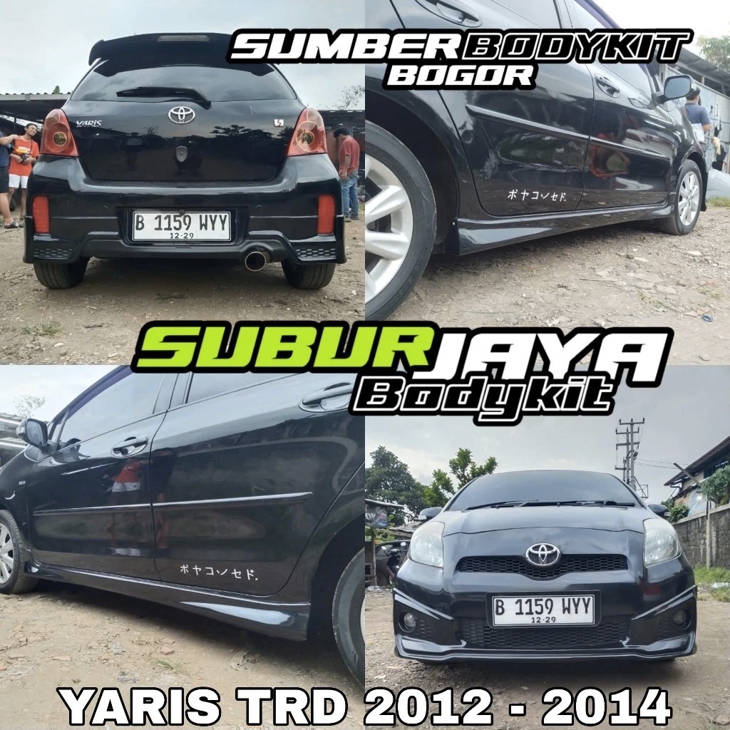 BODYKIT YARIS TRD TAHUN 2012 - 2014 FULL SET BODYKIT TOYOTA YARIS 2012 - 2014 TRD bodykit mobil