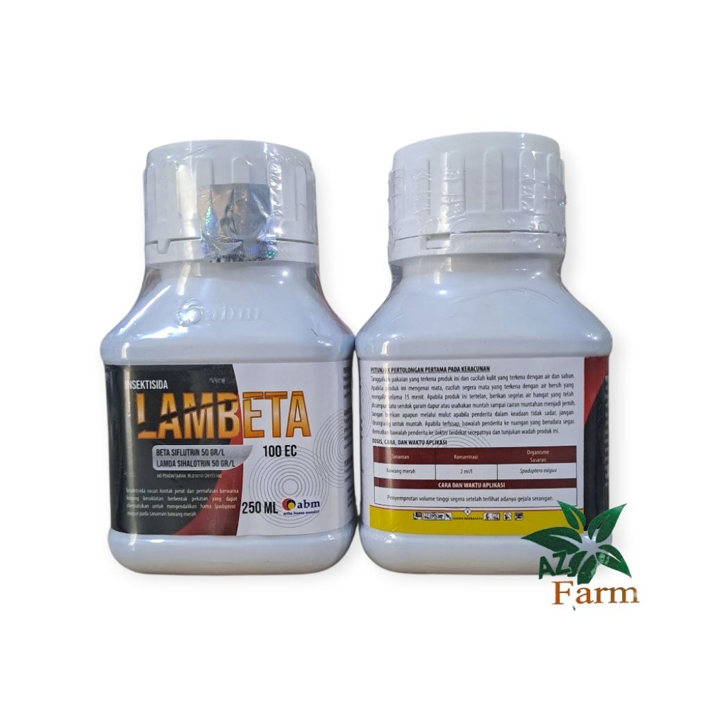 LAMBETA 250ML INSEKTISIDA beta silfutrin+lamda sihalotrin 100EC UNTUK ULAT GRAYAK