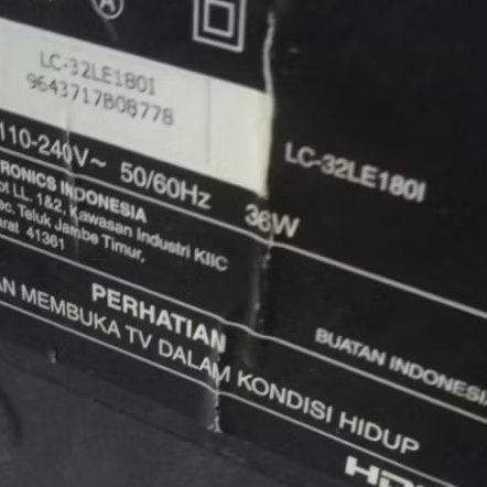 mainboard sharp LC-32LE180i