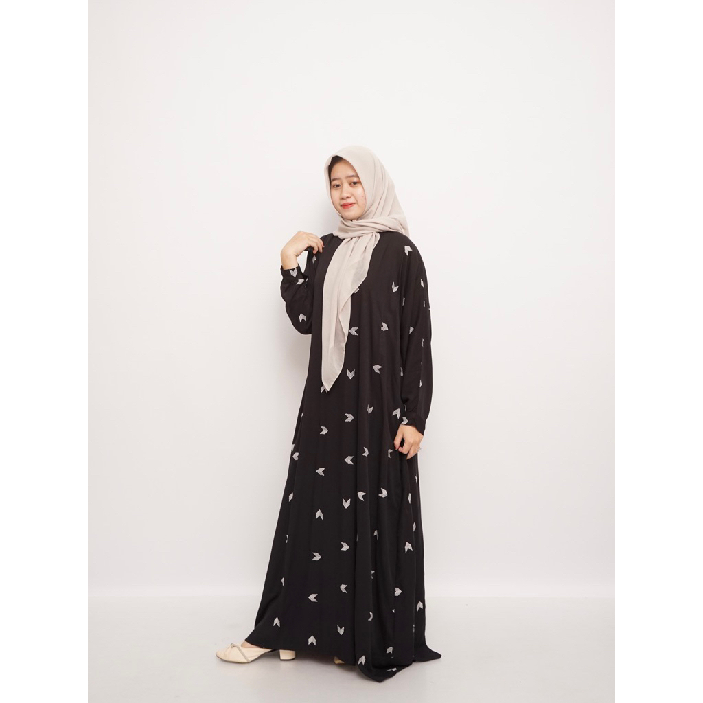 Abaya Daily Bordir Rayon Premium