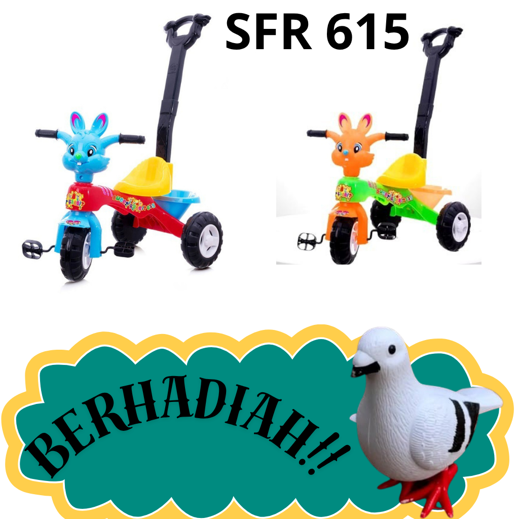 MAINAN TUNGGANG ANAK TRICYCLE MODEL BERUANG SFR 615 - SHP TOYS