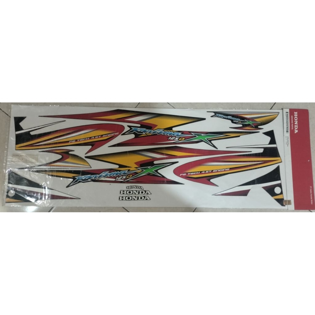 STRIPING STIKER KARISMA X 125 ORIGINAL AHM