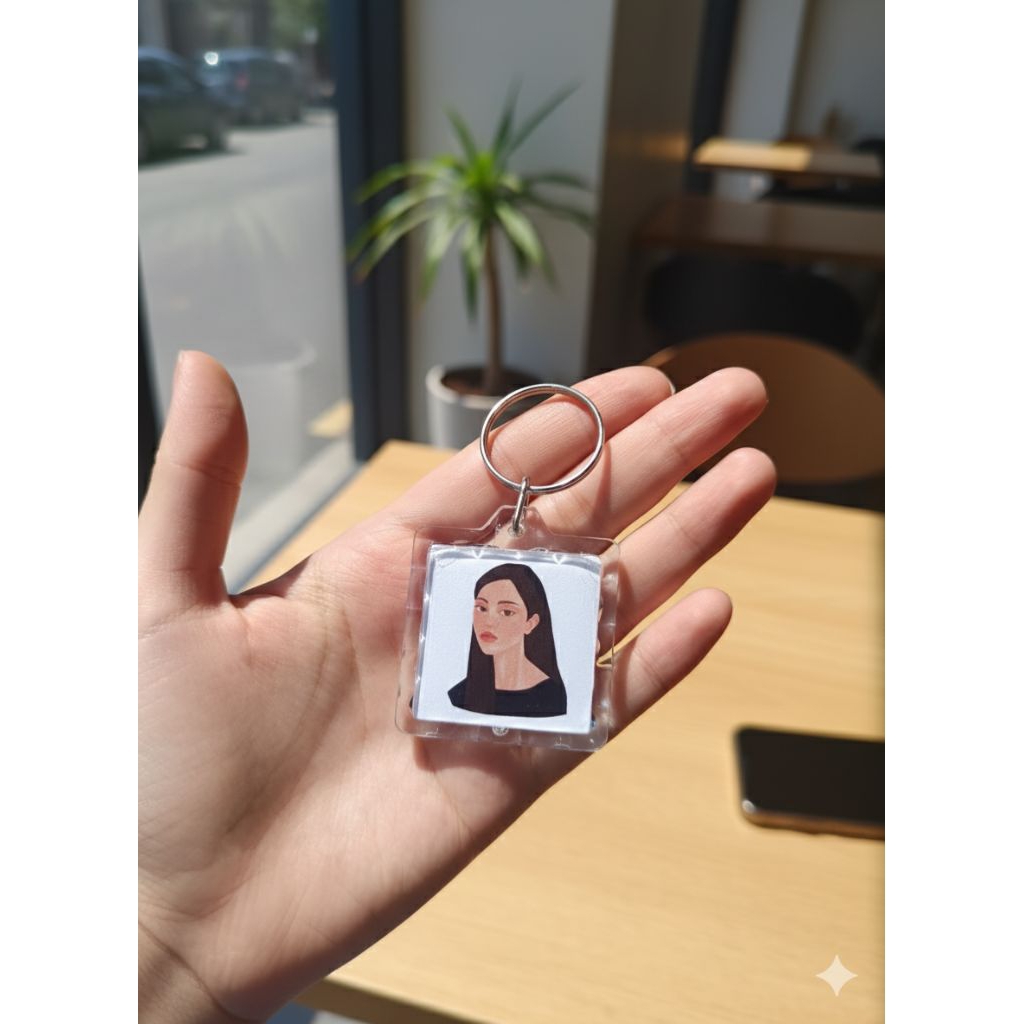 Keychain NFC & QR (Kartu nama digital) - Preorder
