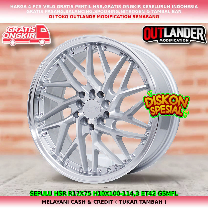 Velg ring17 velg mobil Terios| Accord| Civic| Odyssey| Mazda3| Mazda5| CX3|CX5| dll hsr sepuluh R17
