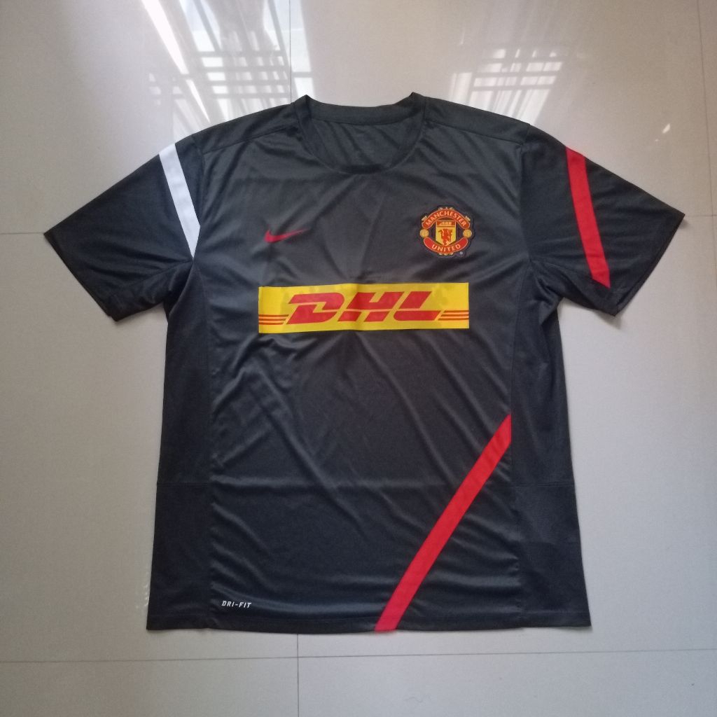 Jersey Training Centang Manchester United DHL 2012/2013 Size XL second